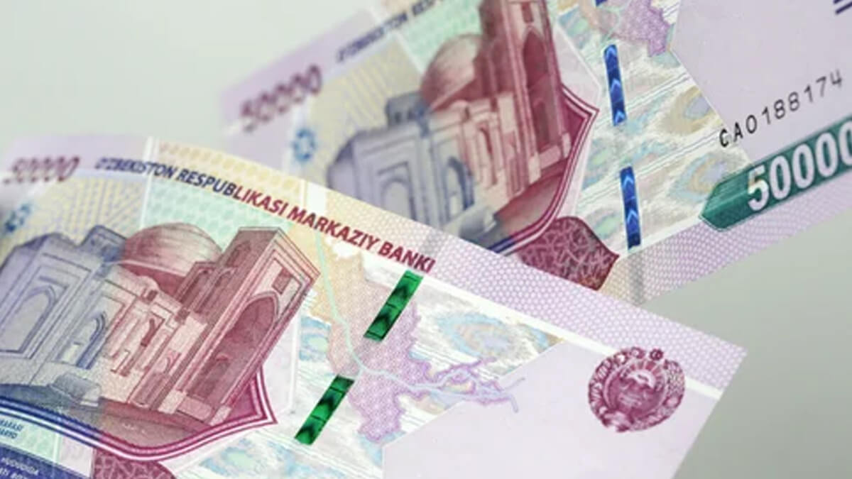 Central Bank of Uzbekistan 50,000 som banknote