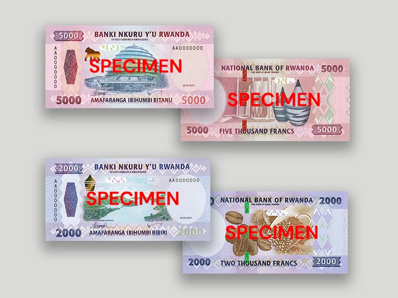 rwandan banknote image medley