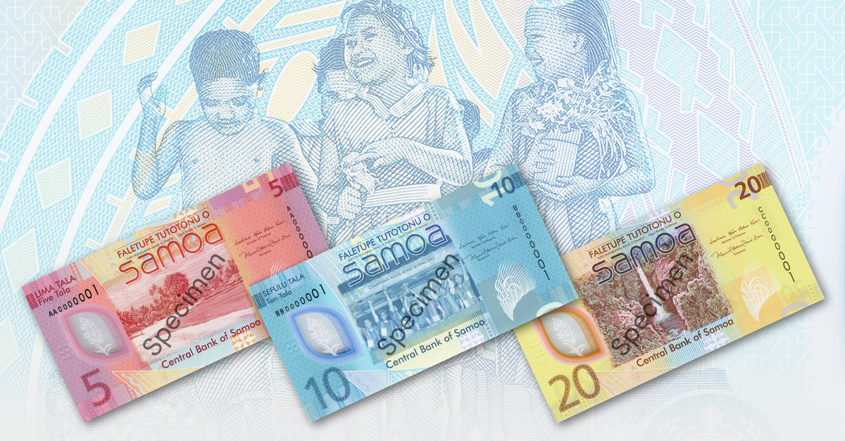 Bank of Samoa banknotes