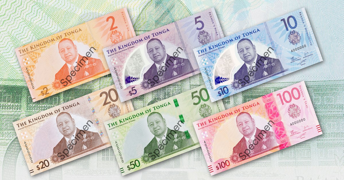 Tonga new banknote series